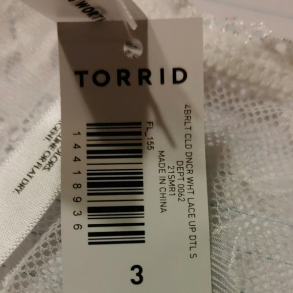 Torrid Mesh Lace Up Bra - Picture 2 of 4